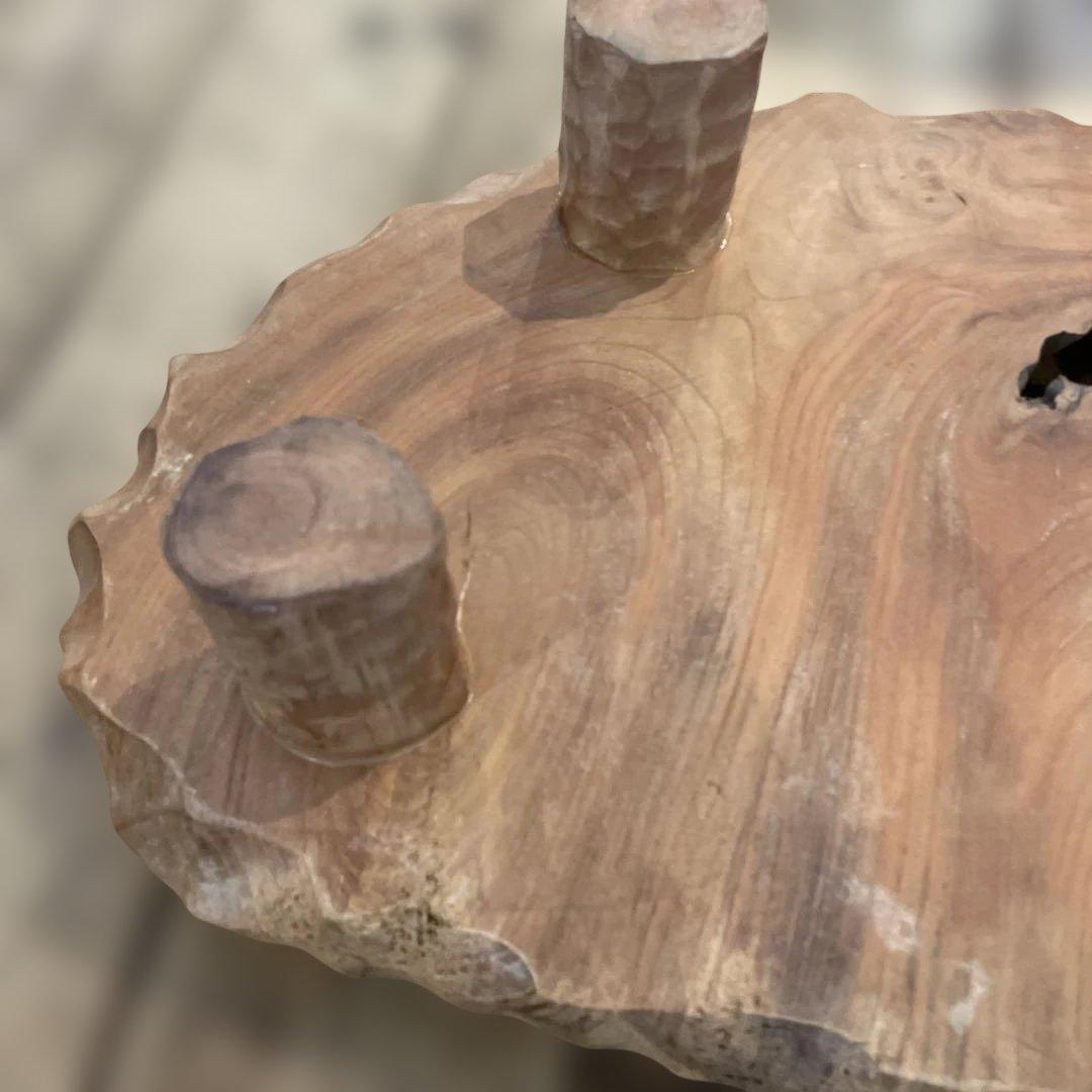 花瓶台　天然木　花台　フラワースタンド　インテリア　年代物　和風　家具