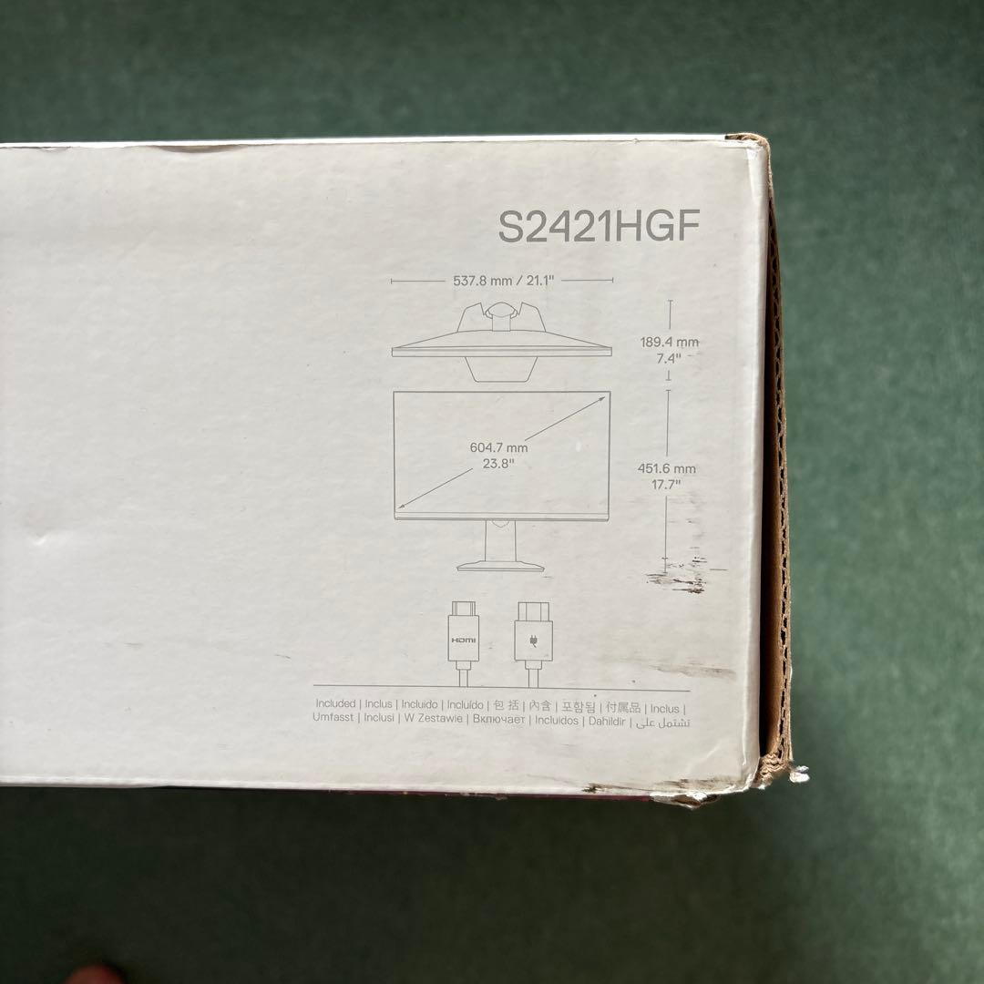 Dell S2421HGF ゲーミングディスプレイ 23.8インチ 144HZ