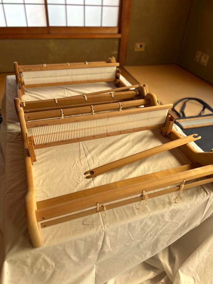 並行作業に！アッシュフォード卓上手織り機 リジットへドル60cmと2台セット