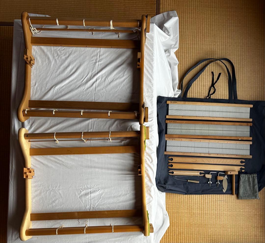 並行作業に！アッシュフォード卓上手織り機 リジットへドル60cmと2台セット