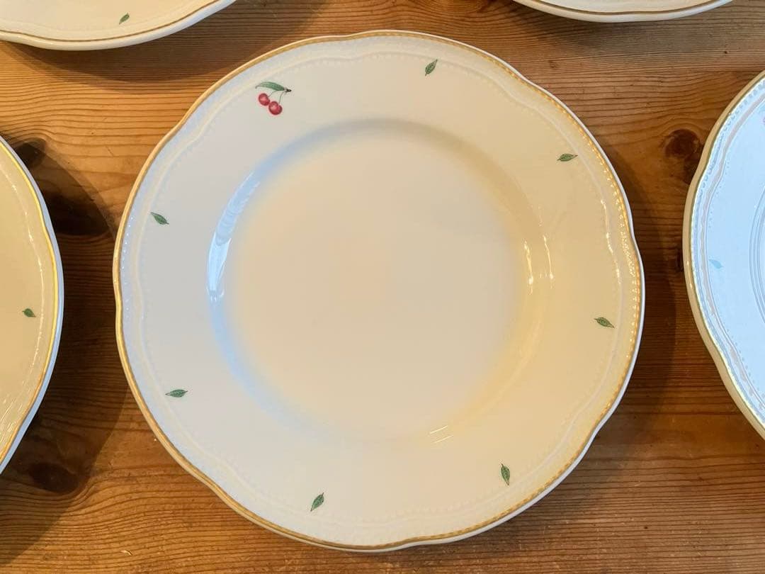 ジノリ　ボンジョルノチェリー　25プレート×5