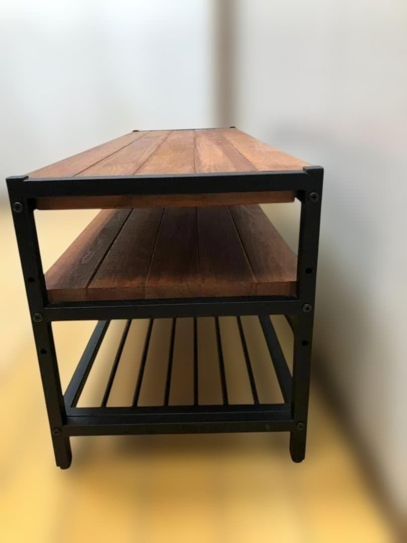 送料無料 ローボード テレビ台 木製天板 2段 棚付き ナチュラル251022