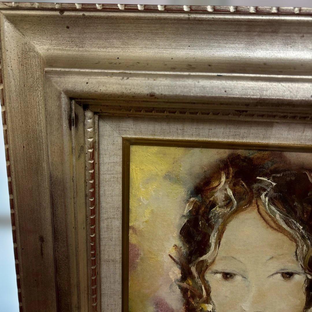 木製額縁入り油絵１９７６年