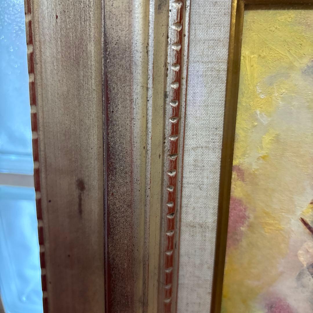 木製額縁入り油絵１９７６年