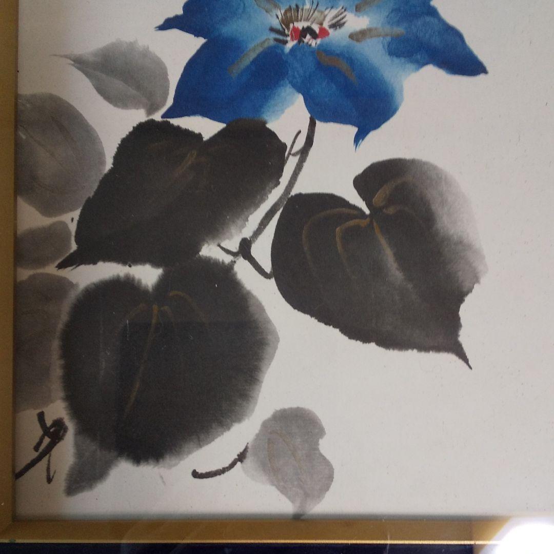 色紙額 花 玉雲作 絵画