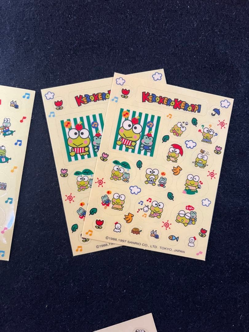 けろけろけろっぴ　クリアシール　15枚セット　平成レトロ　当時物　レア　サンリオ