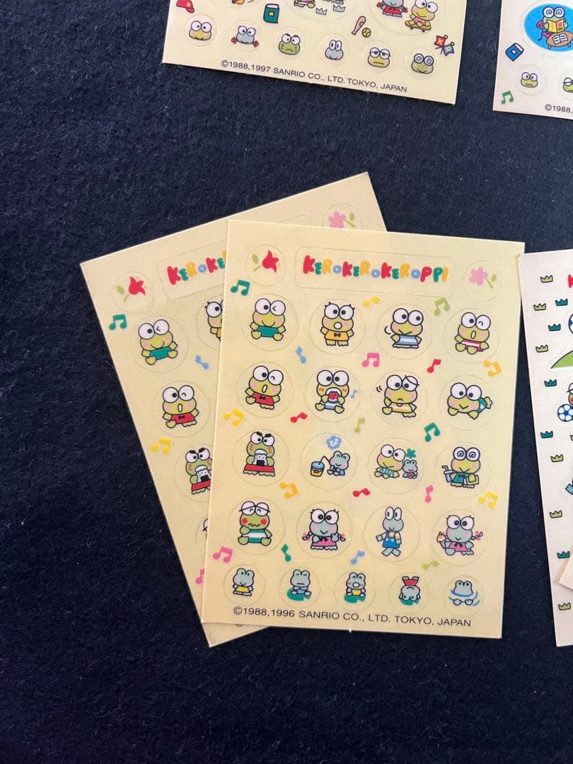 けろけろけろっぴ　クリアシール　15枚セット　平成レトロ　当時物　レア　サンリオ