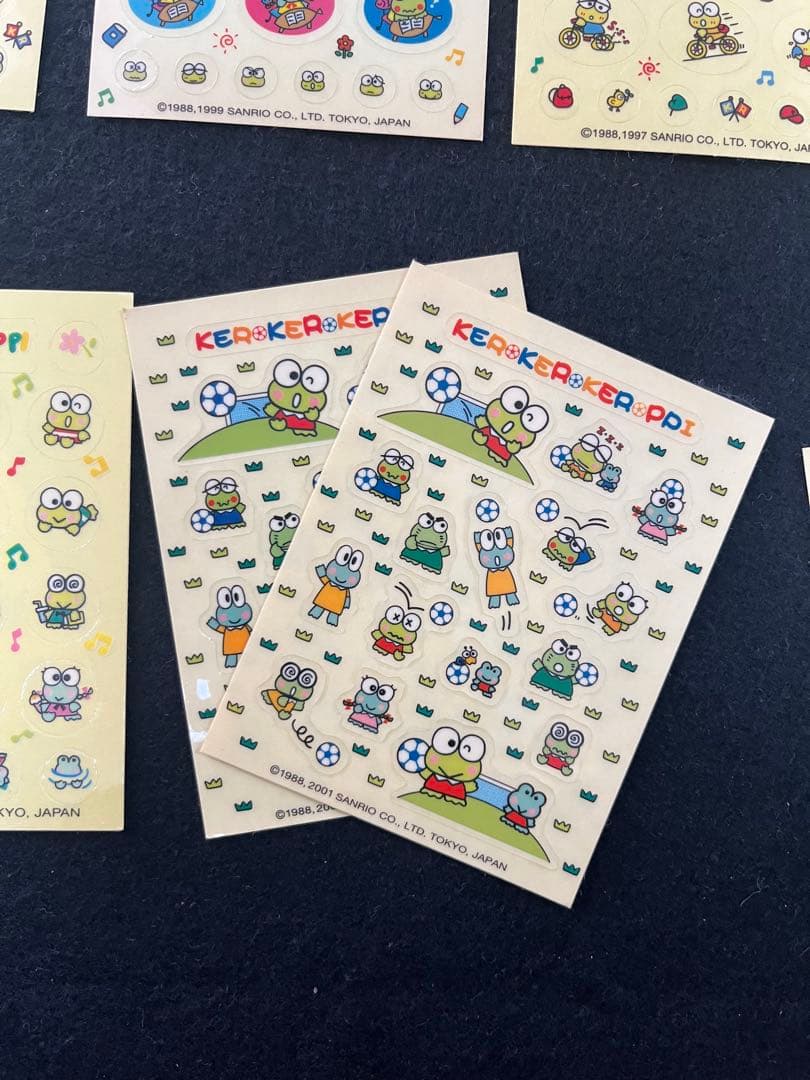 けろけろけろっぴ　クリアシール　15枚セット　平成レトロ　当時物　レア　サンリオ