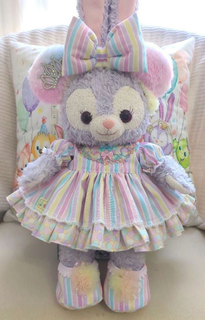 【パステルカラーの虹色ドレス】ハンドメイド