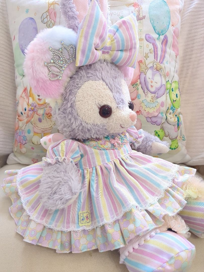 【パステルカラーの虹色ドレス】ハンドメイド