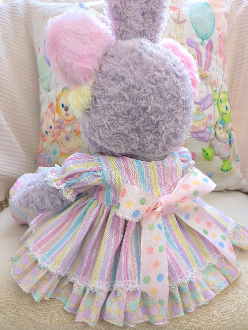 【パステルカラーの虹色ドレス】ハンドメイド