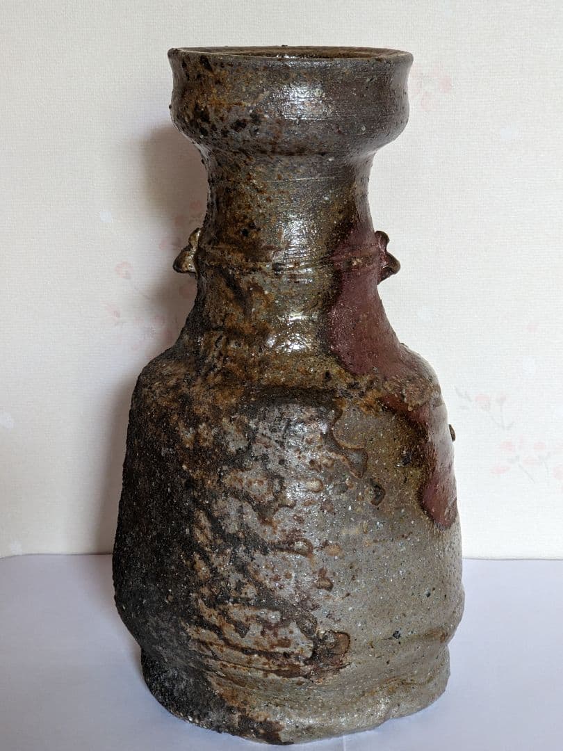 ♦備前焼 花器 花活け 華道 焼締め 岡山県 ？丹波焼 置物飾り 骨董品