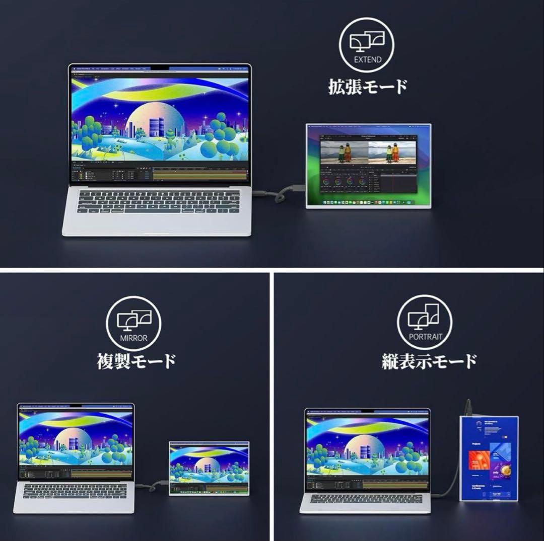 10.5インチ ポータブルモニター/モバイルモニター