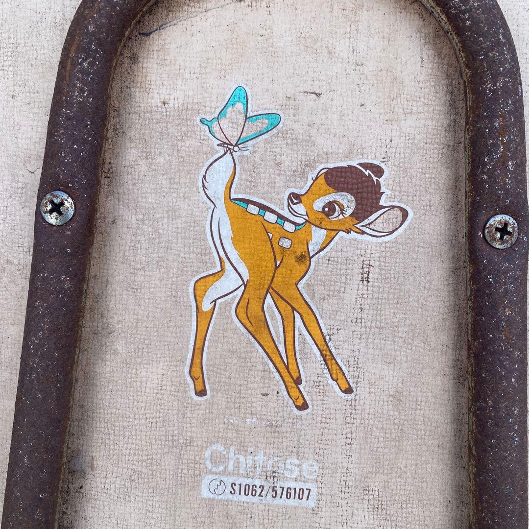 chitose 椅子 バンビ　ディズニー　Disney 金属製　昭和レトロ