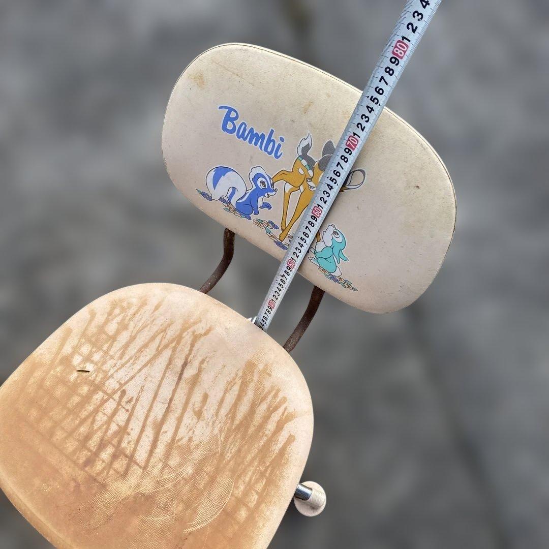 chitose 椅子 バンビ　ディズニー　Disney 金属製　昭和レトロ