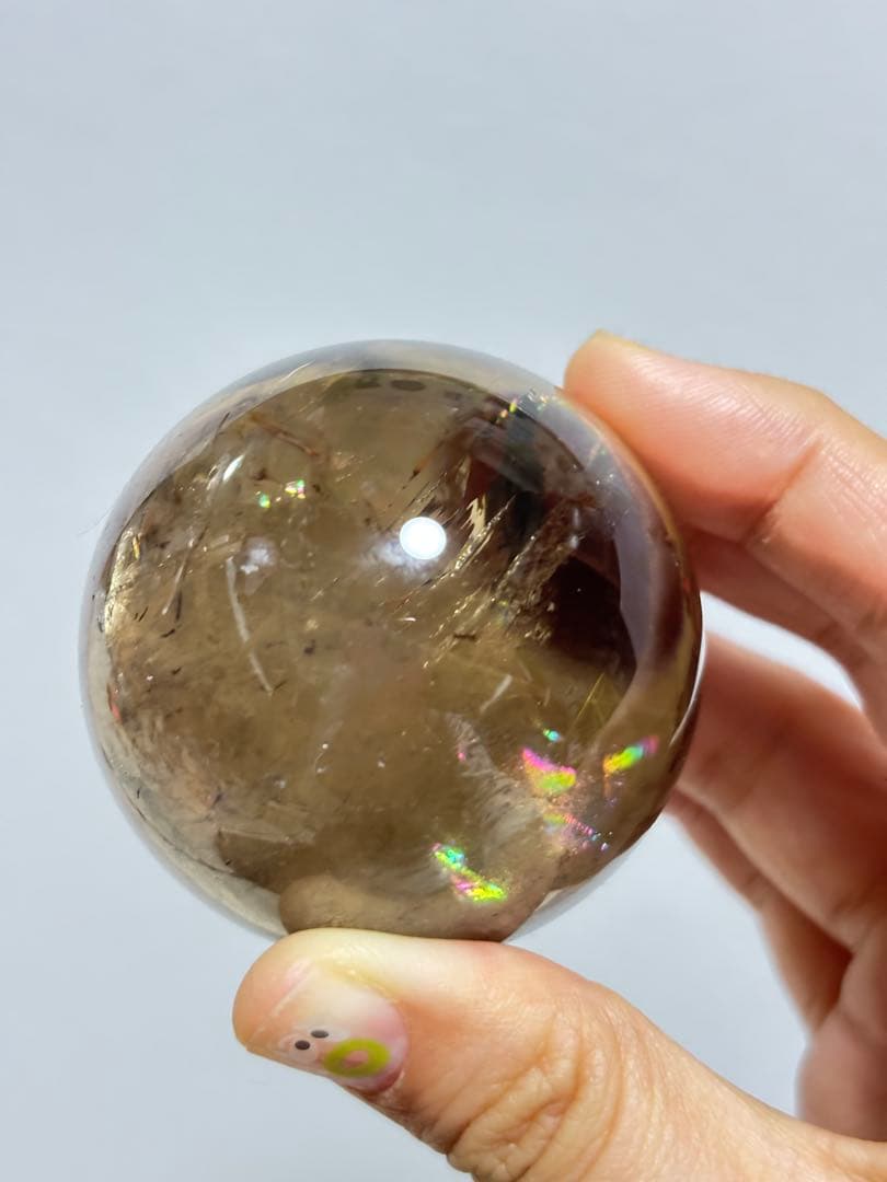 一面虹　最高　ブラジル 非加熱　スモーキー　ブラックファントム イエロークォーツ