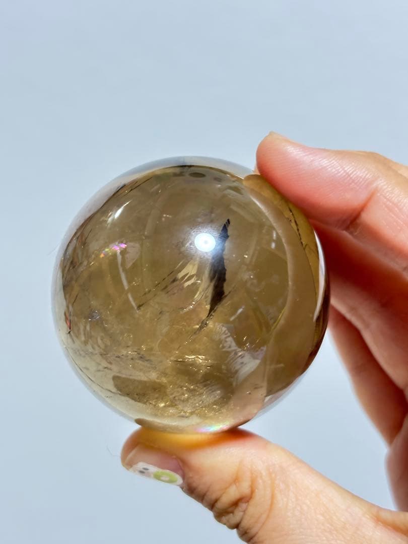 一面虹　最高　ブラジル 非加熱　スモーキー　ブラックファントム イエロークォーツ