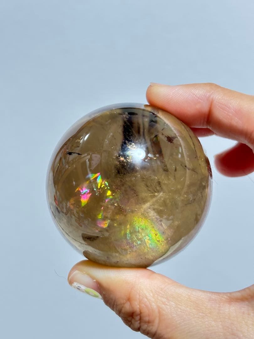 一面虹　最高　ブラジル 非加熱　スモーキー　ブラックファントム イエロークォーツ