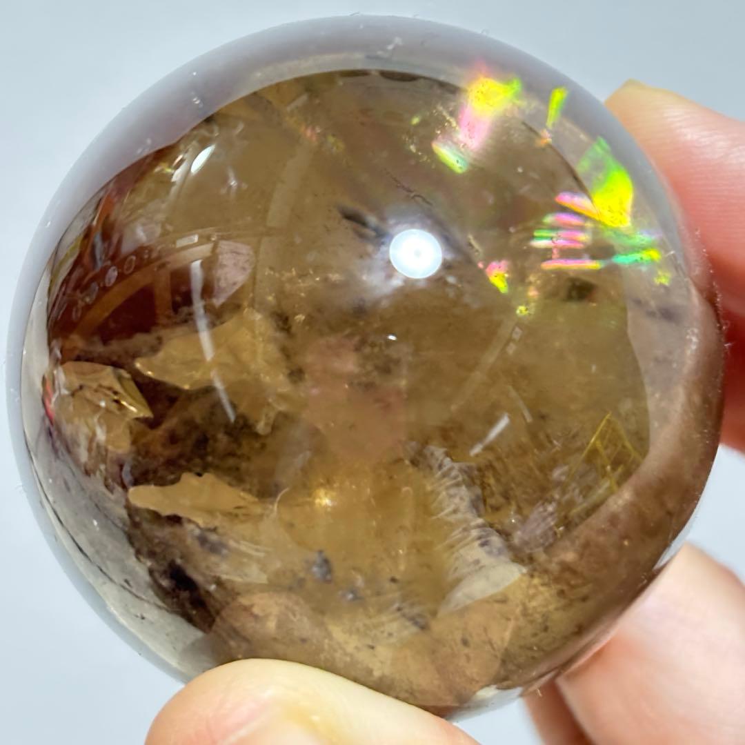 一面虹　最高　ブラジル 非加熱　スモーキー　ブラックファントム イエロークォーツ