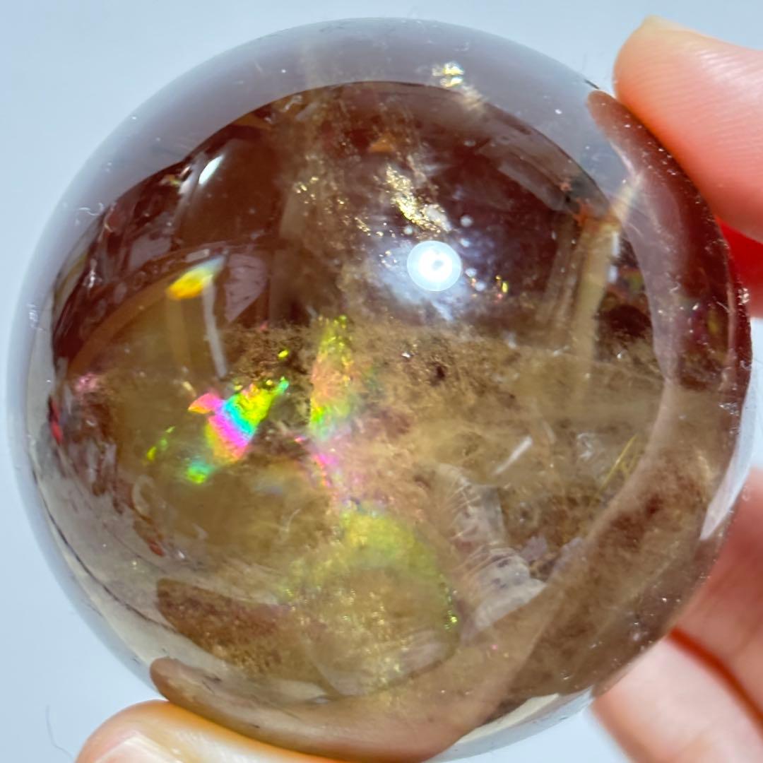 一面虹　最高　ブラジル 非加熱　スモーキー　ブラックファントム イエロークォーツ