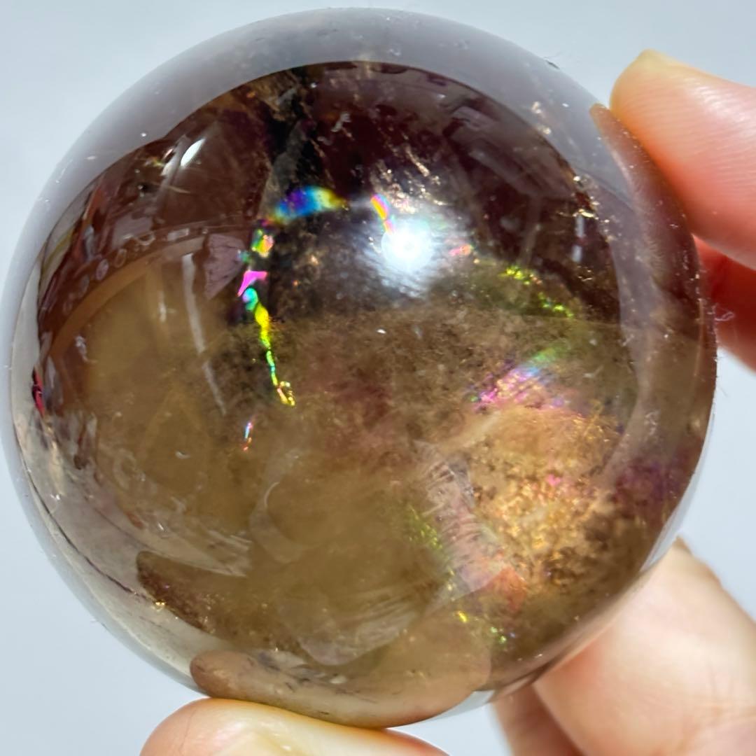 一面虹　最高　ブラジル 非加熱　スモーキー　ブラックファントム イエロークォーツ