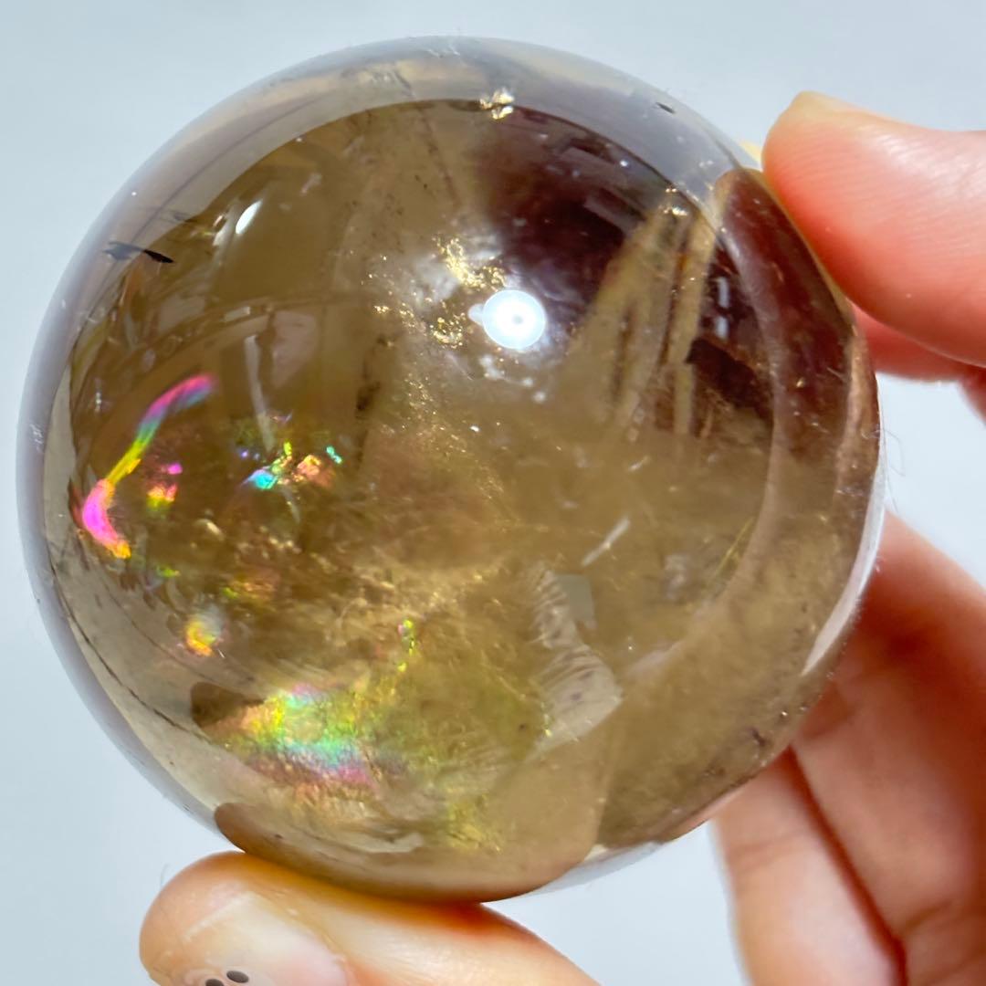 一面虹　最高　ブラジル 非加熱　スモーキー　ブラックファントム イエロークォーツ