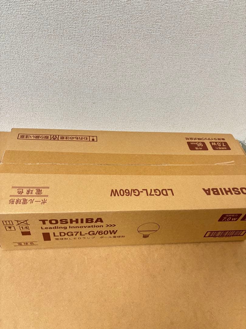 TOSHIBA LDG7L-60W LED電球 4箱セット