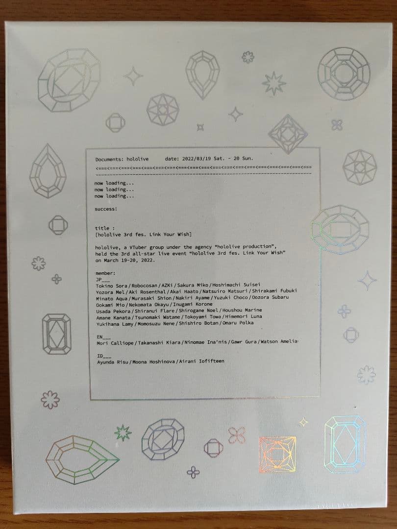 ホロライブ　3周年全体ライブ　Blu-rayディスク