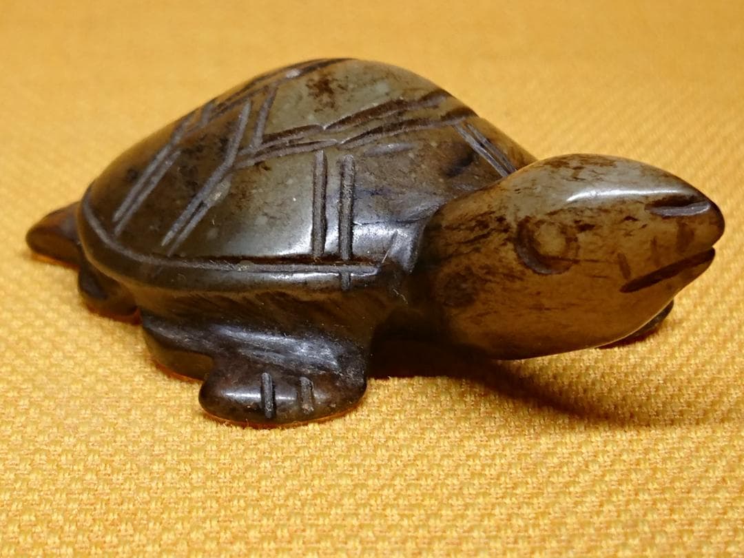 古玉　古玩　カメ　亀　オブジェ　置物　インテリア　工芸品　美術品　A1278