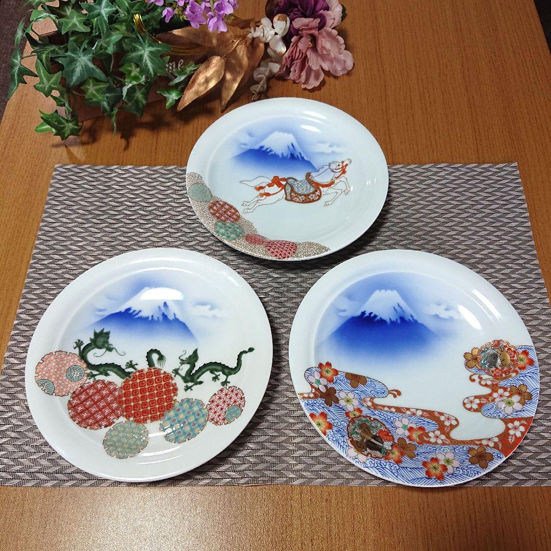 【深川製磁✕宇佐神宮】記念プレート三枚、干支、イヤープレート、限定品