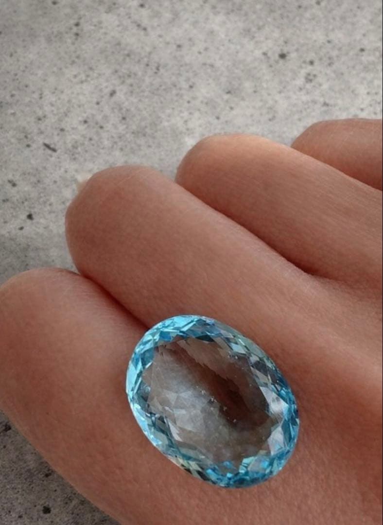 【一点もの】ブルートパーズのキャンディリング♡