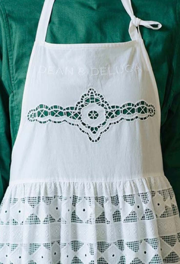 ディーンアンドデルーカ × BEAMS エプロン ホワイト　白