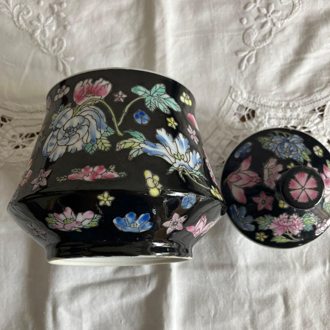 中国景徳鎮　09 コーヒーセット　シュガーポット&ミルクピッチャー付き