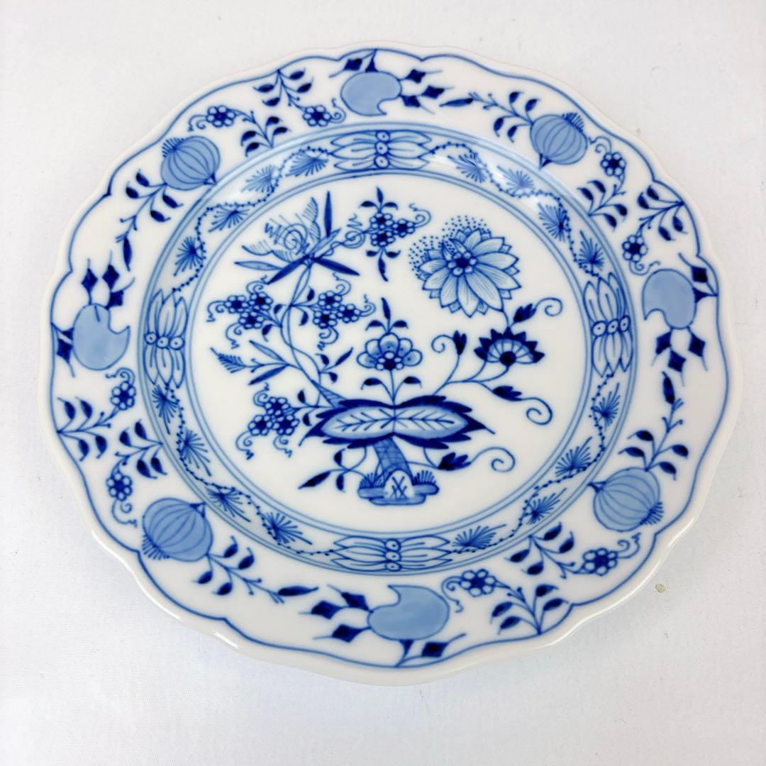 ☆美品☆Meissen ブルーオニオン プレート18cm 2枚セット☆