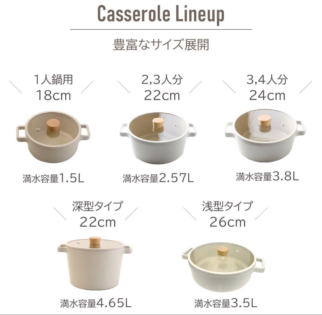 FIKA、キャセロール（未使用）22cm