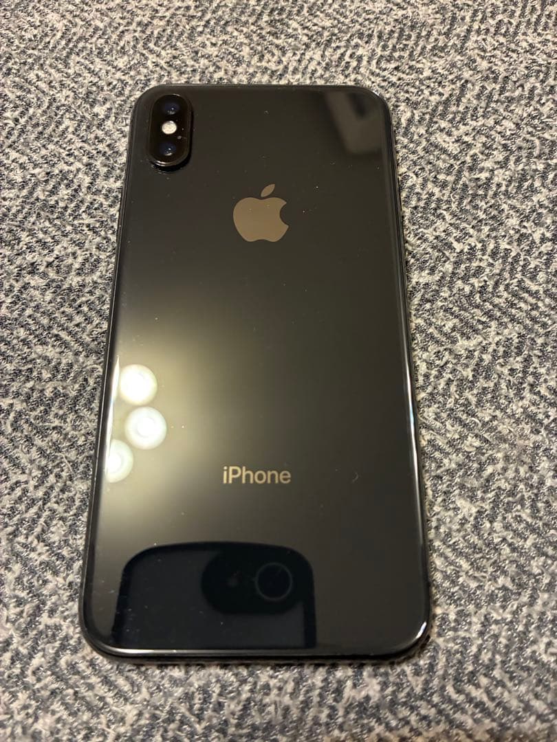 【美品　送料無料】Apple iPhone X スペースグレー 本体　1年使用