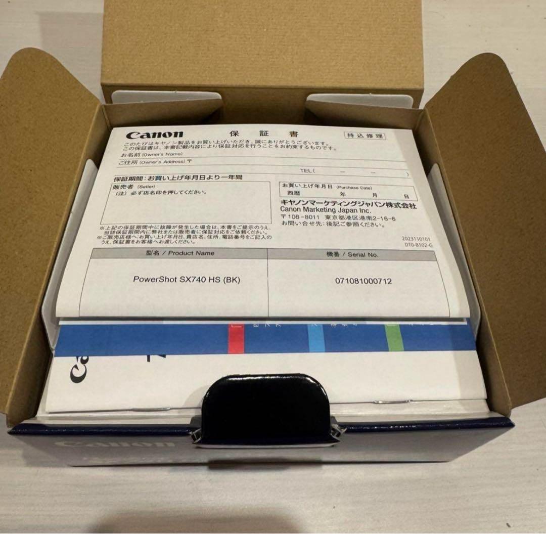 【新品・未使用・即日発送】Canon SX740HS POWERSHOTブラック