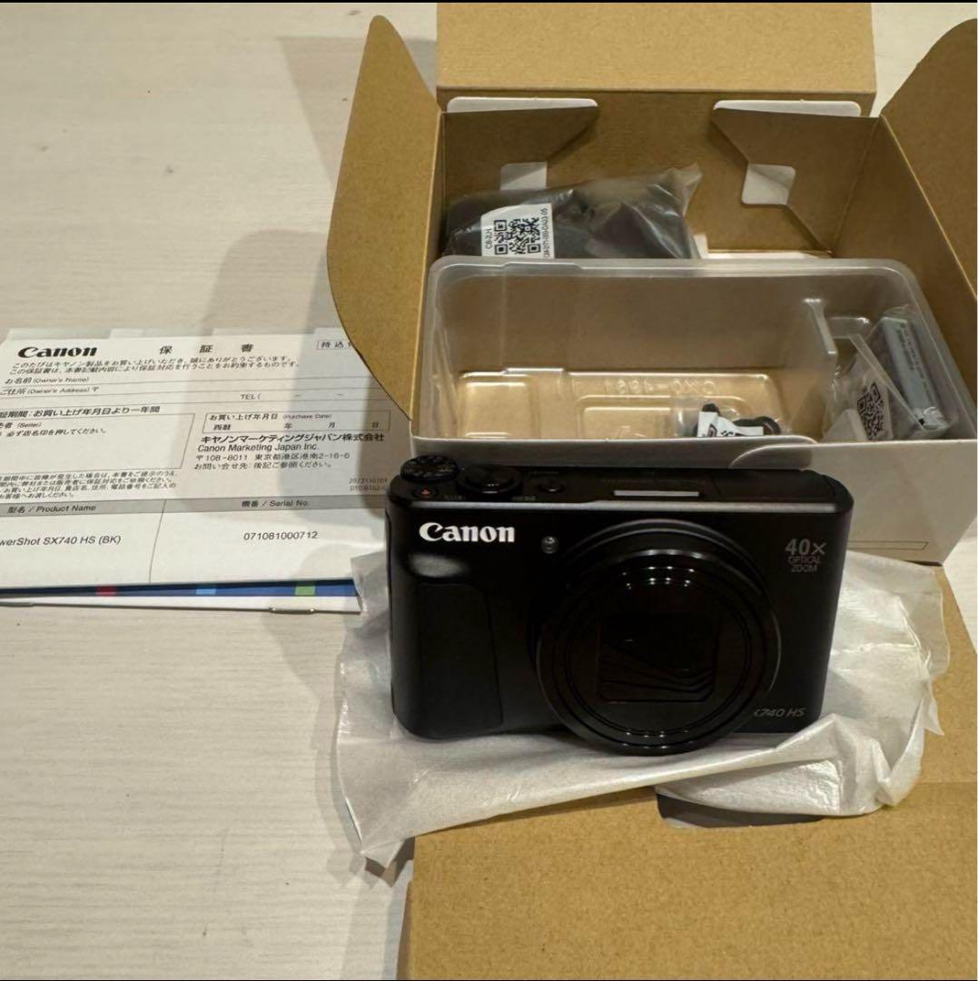 【新品・未使用・即日発送】Canon SX740HS POWERSHOTブラック