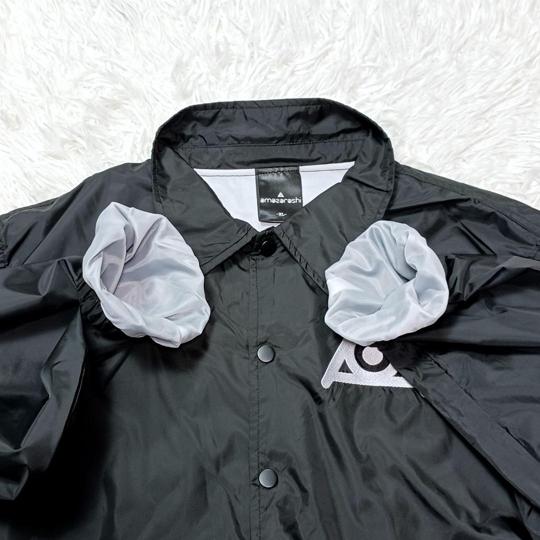 大きいサイズ✨　amazarashi　アマザラシ　コーチジャケット　黒　XL