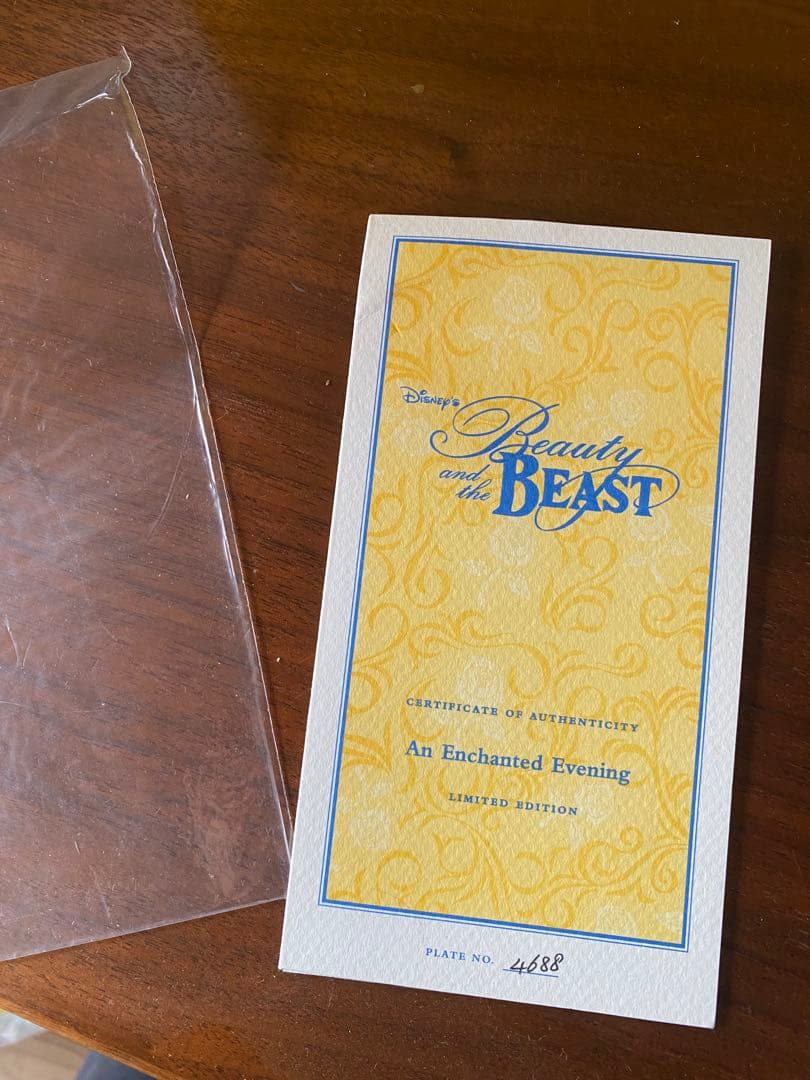 激レア超超希少ディズニー　美女と野獣　3D 置物　豪華版　限数5000個