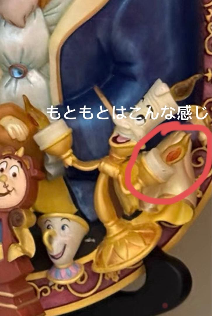 激レア超超希少ディズニー　美女と野獣　3D 置物　豪華版　限数5000個