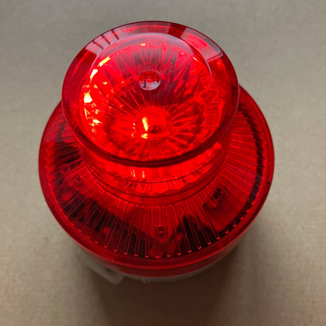 日惠製作所　回転灯　VL07B-003AR　赤　乾電池式　2個セット