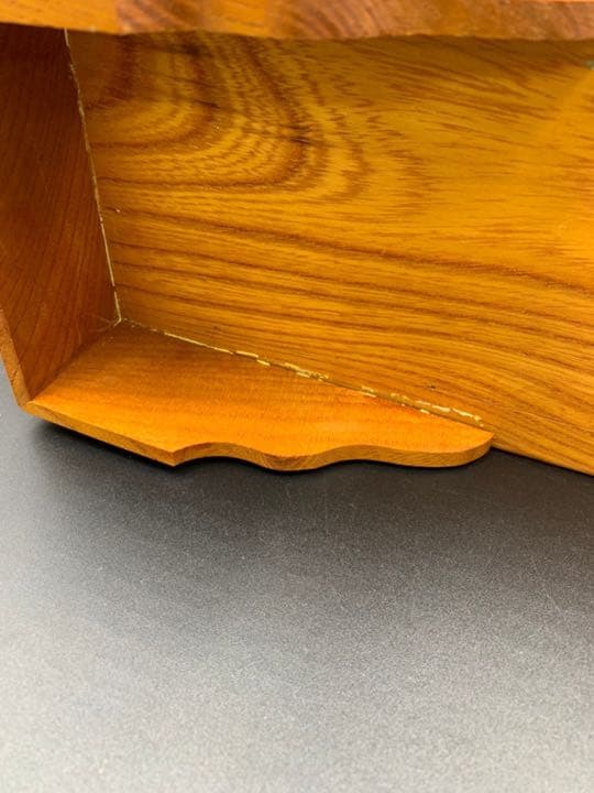 [即購入OK] 欅(けやき)の総無垢材　飾り棚(大) 新品未使用　特価！