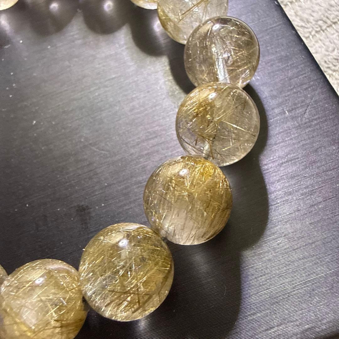 シルバールチルクォーツ 12.5mm 17cm