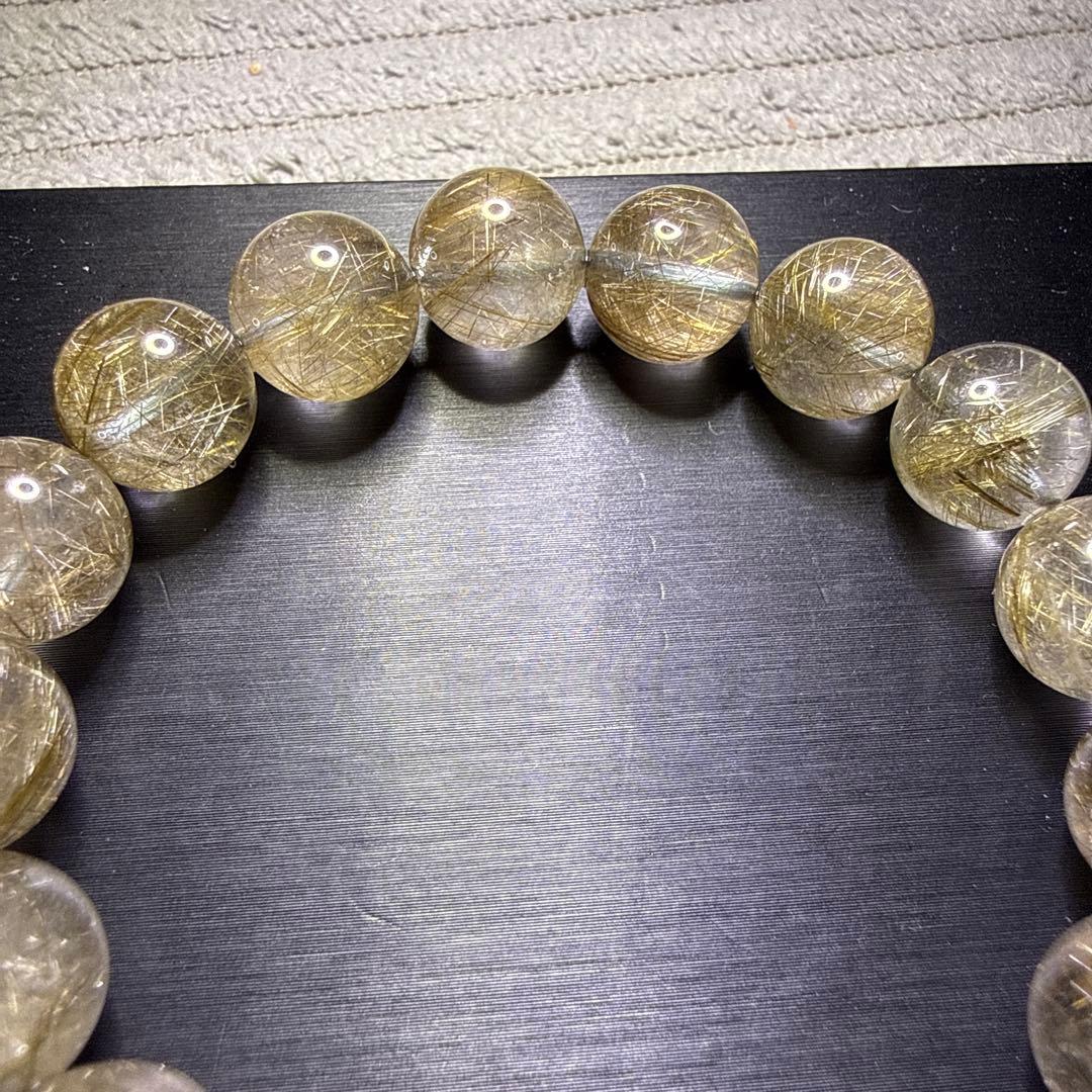 シルバールチルクォーツ 12.5mm 17cm