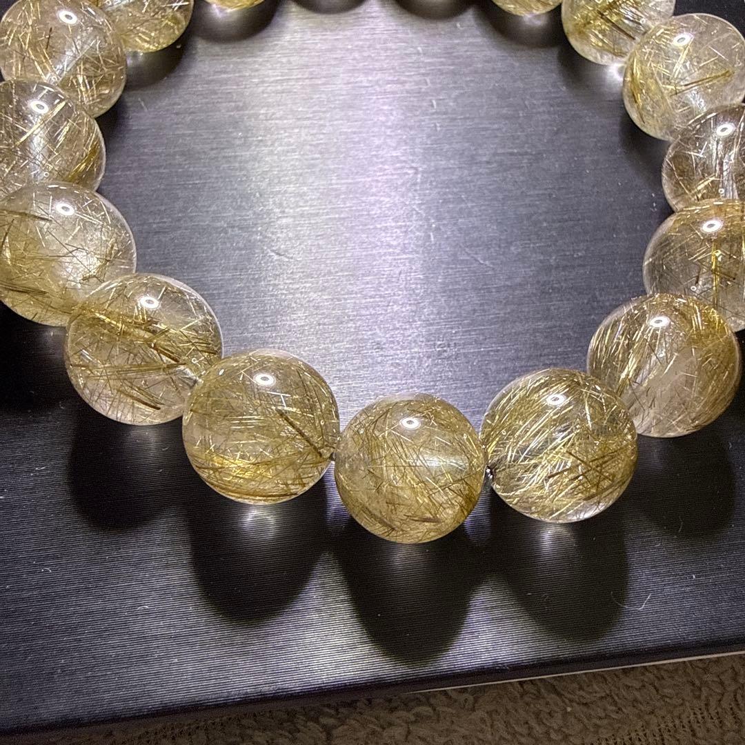 シルバールチルクォーツ 12.5mm 17cm