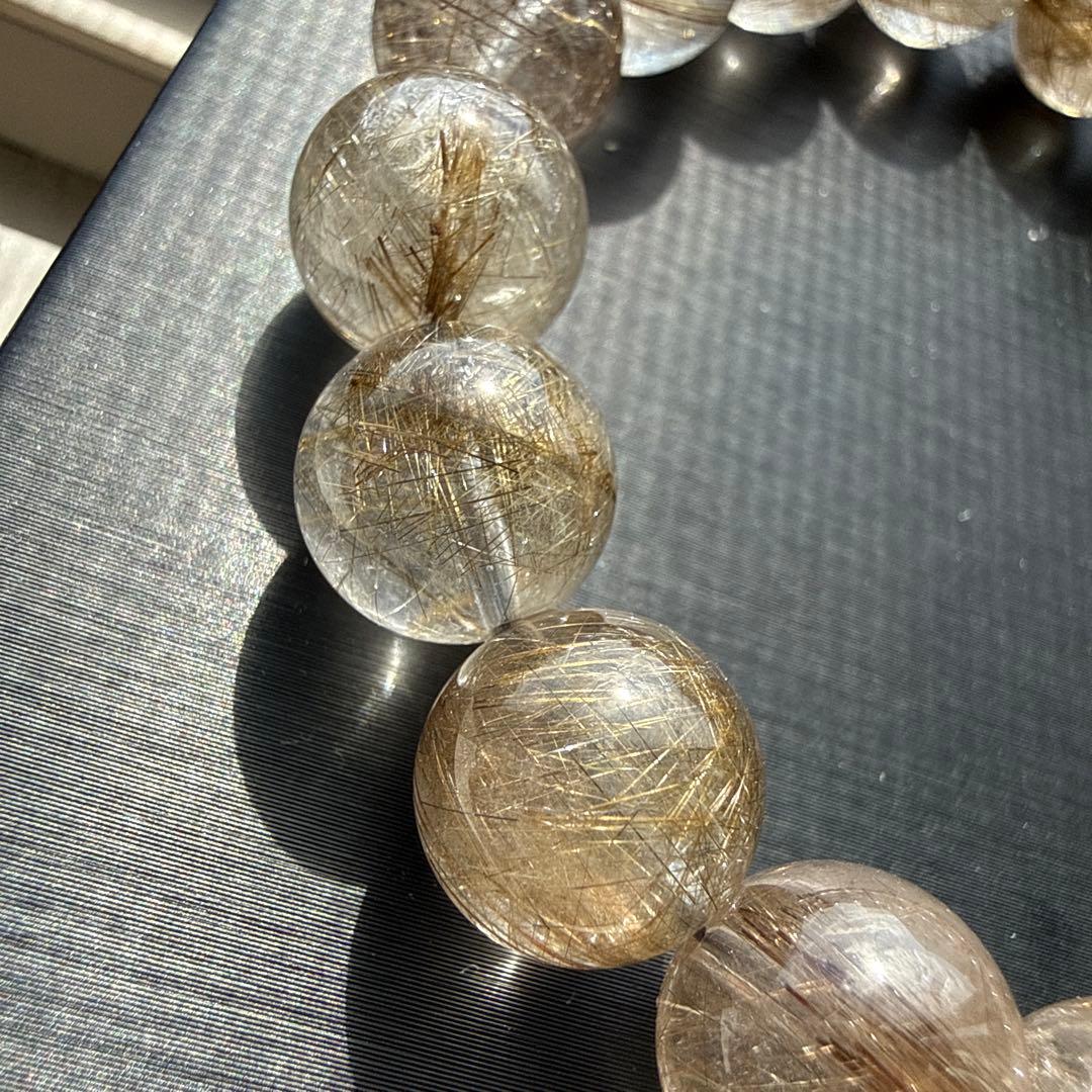 シルバールチルクォーツ 12.5mm 17cm