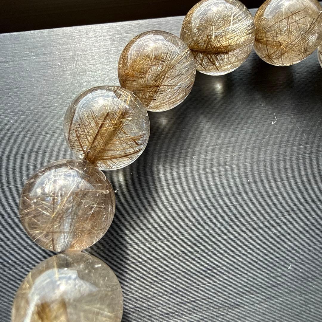 シルバールチルクォーツ 12.5mm 17cm