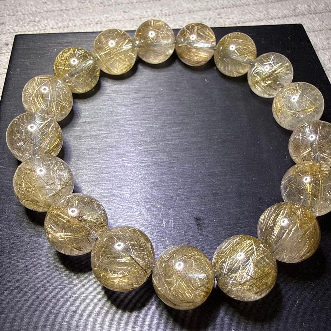 シルバールチルクォーツ 12.5mm 17cm