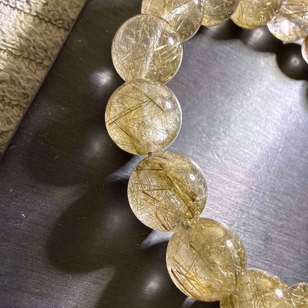 シルバールチルクォーツ 12.5mm 17cm